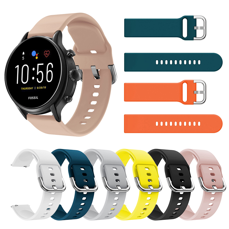 Fossil Smartwatch Accessories - Correas de silicona de 22MM para