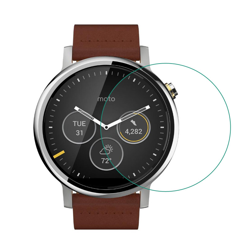 Motorola Smartwatch Accessories - Protector de película protectora de vidrio