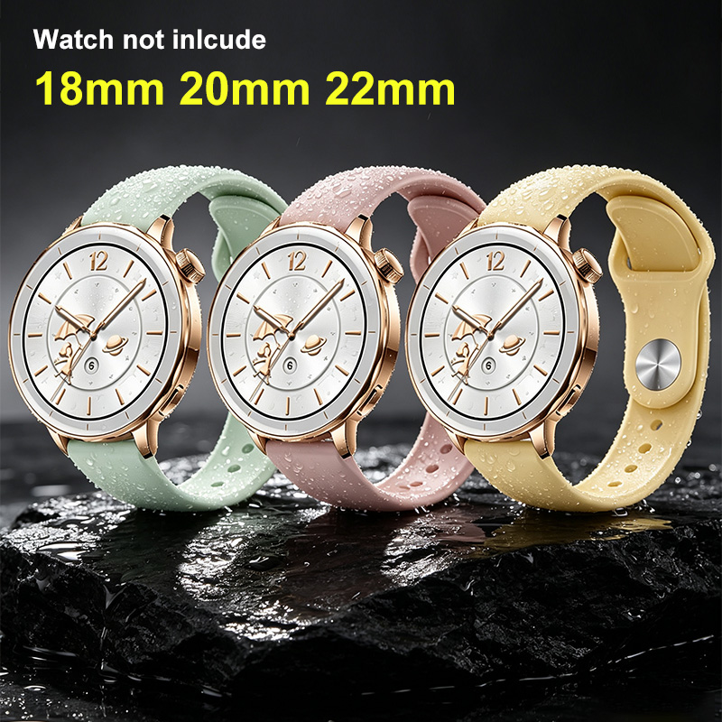 Fossil Smartwatch Accessories - Correa de Silicona de 18mm 20mm
