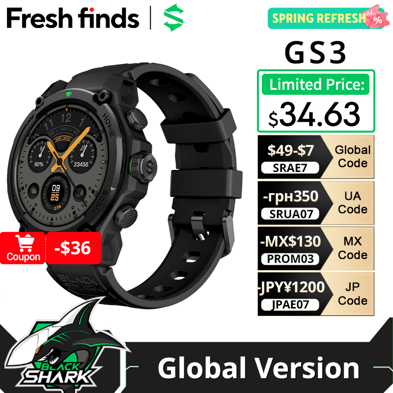 Smartwatch Faces - [Estreno Mundial] Reloj Inteligente Blackshark GS3
