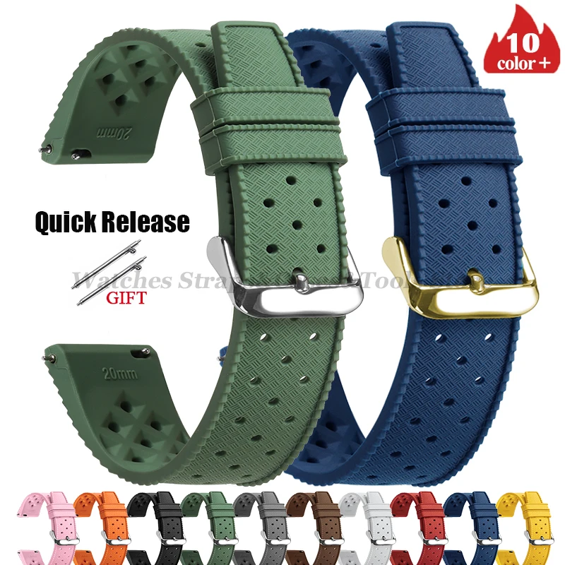 Fossil Smartwatch Accessories - Correa de reloj de silicona Tropic,