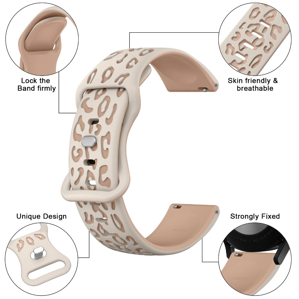 Xiaomi Smartwatch S3 Accessories - Correa de silicona de leopardo para