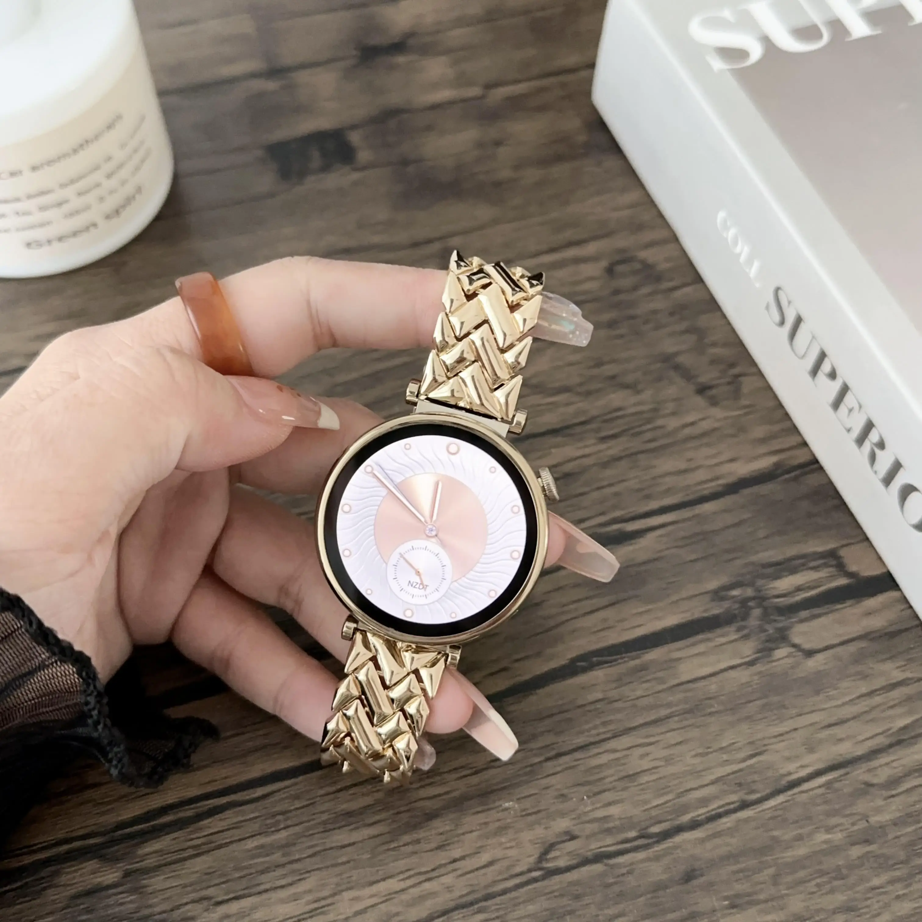 Correa de reloj de acero inoxi - Fossil Smartwatch Accessories reseña y precio