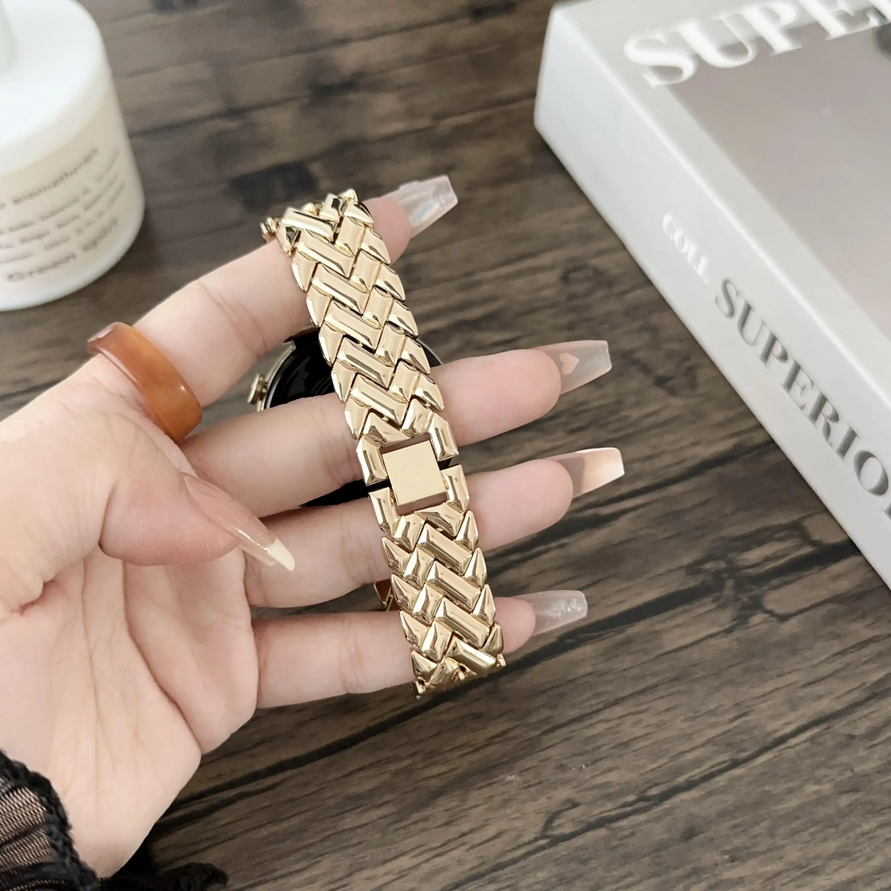 Correa de reloj de acero inoxi - Fossil Smartwatch Accessories reseña y precio
