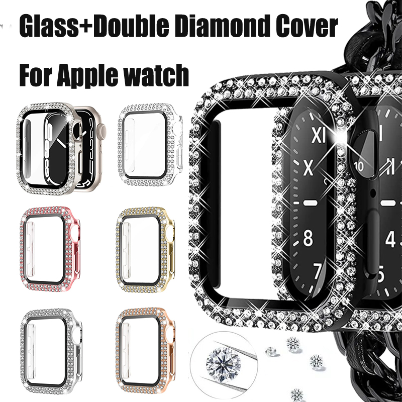 Vidrio + cubierta de diamante  - Smartwatch Band Accessories reseña y precio