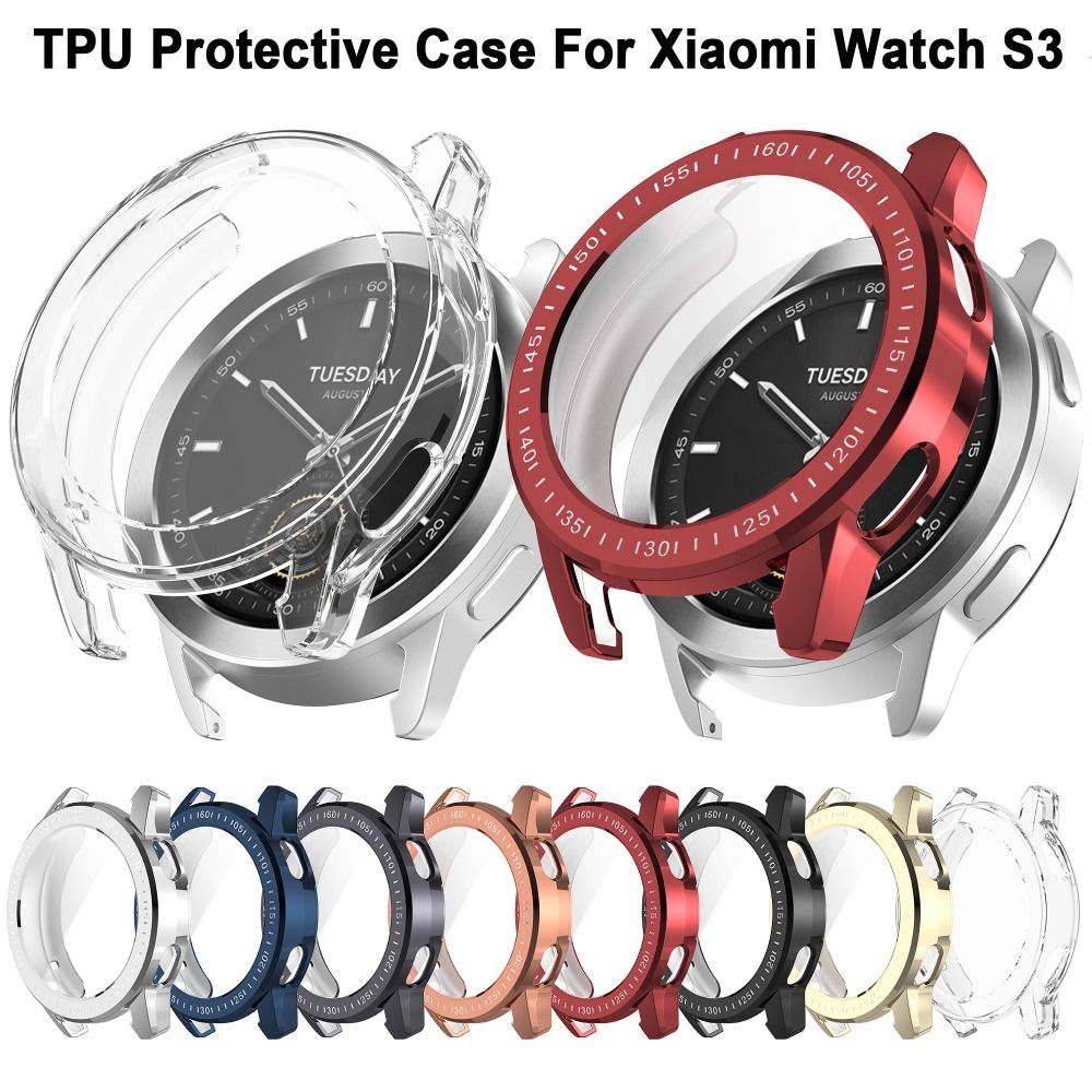 Nueva funda completa de TPU, P - Xiaomi Smartwatch S3 Accessories reseña y precio