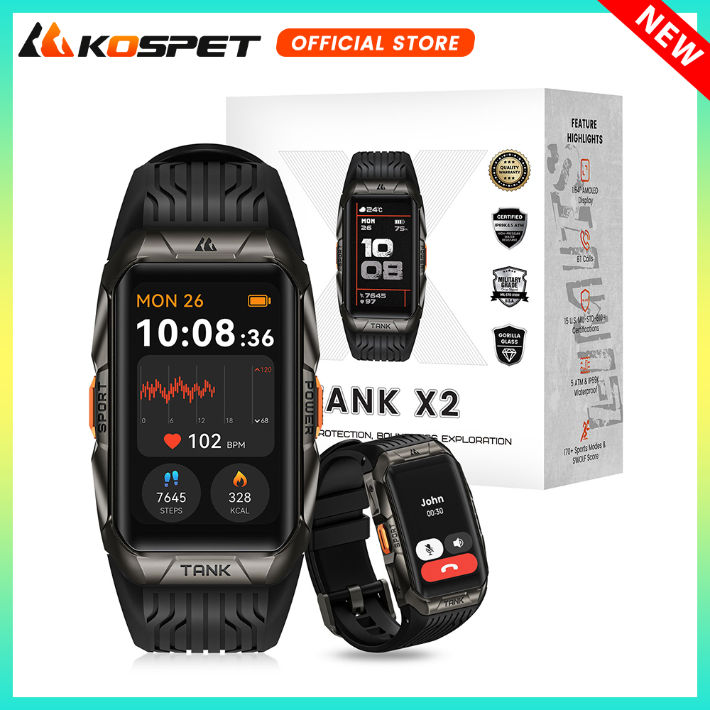 Reloj inteligente KOSPET TANK  - Smartwatch Faces reseña y precio