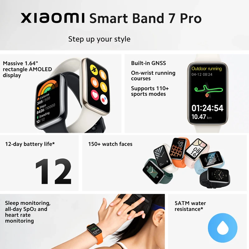 Xiaomi Smart Band 7 Pro 1,64 ' - Smartwatch Faces reseña y precio