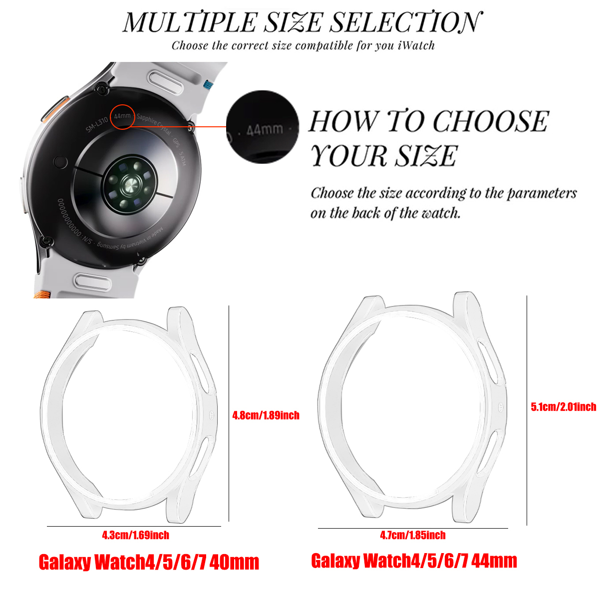 Funda ostentosa para Samsung G - Accessories For Galaxy Watch 5 reseña y precio