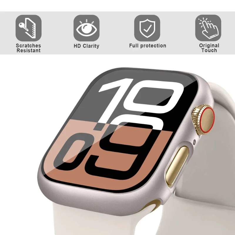 Vidrio + funda para Apple Watc - Smartwatch Band Accessories reseña y precio