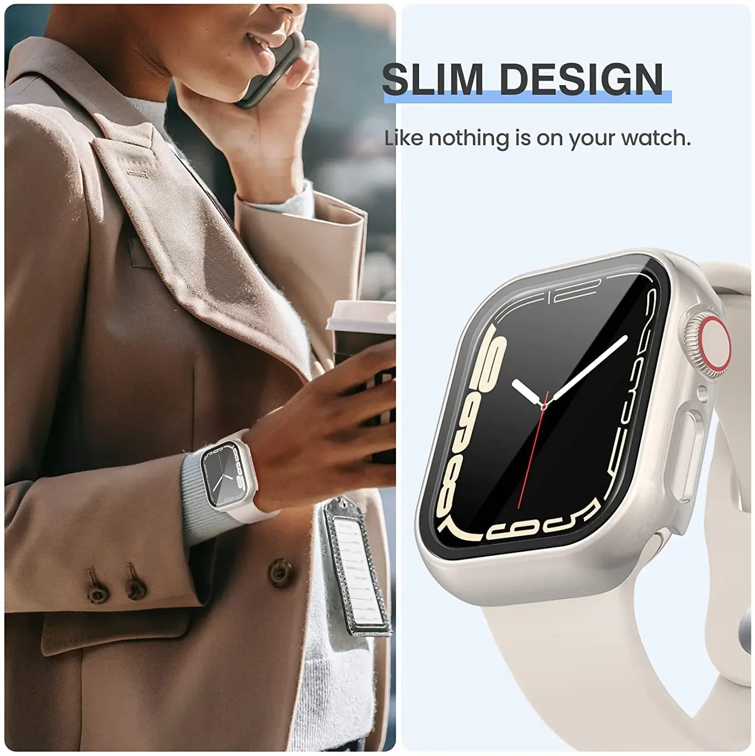 Paquete de 3 cubiertas de vidr - Smartwatch Band Accessories reseña y precio