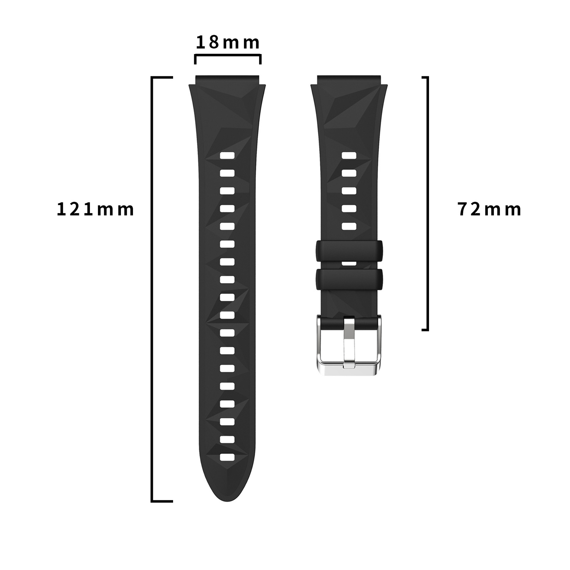 Correa de silicona de 18mm/22m - Titan Smartwatch Accessories reseña y precio